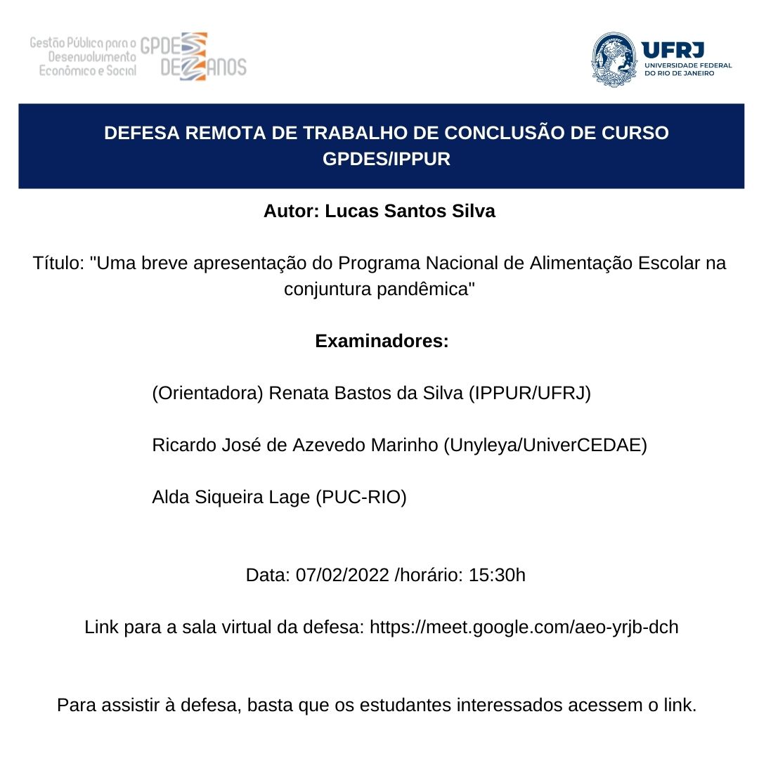 Defesa Remota – Lucas Santos – 07-02-2022