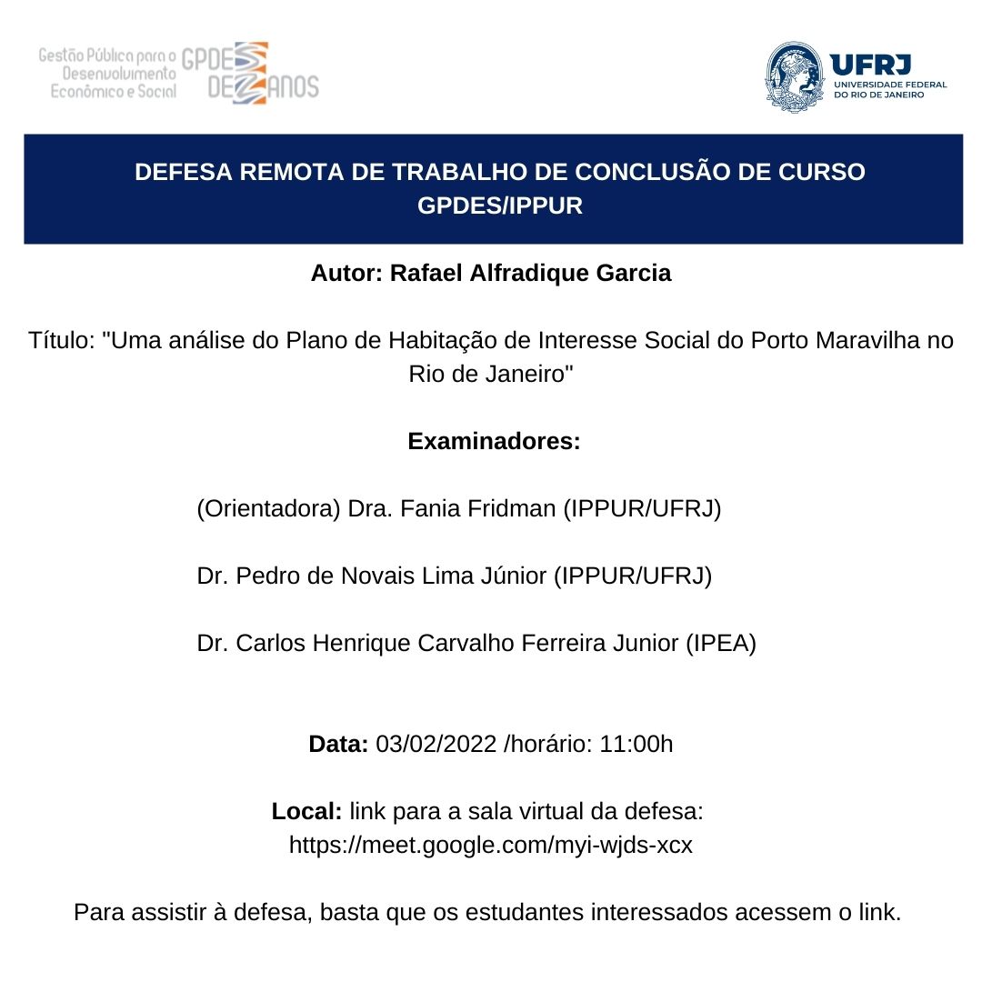 Defesa Remota – Rafael Alfradique – 03-02-2022