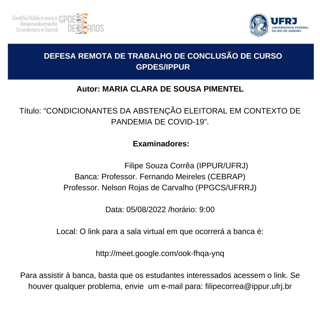 Defesa TCC – 05-08-2022