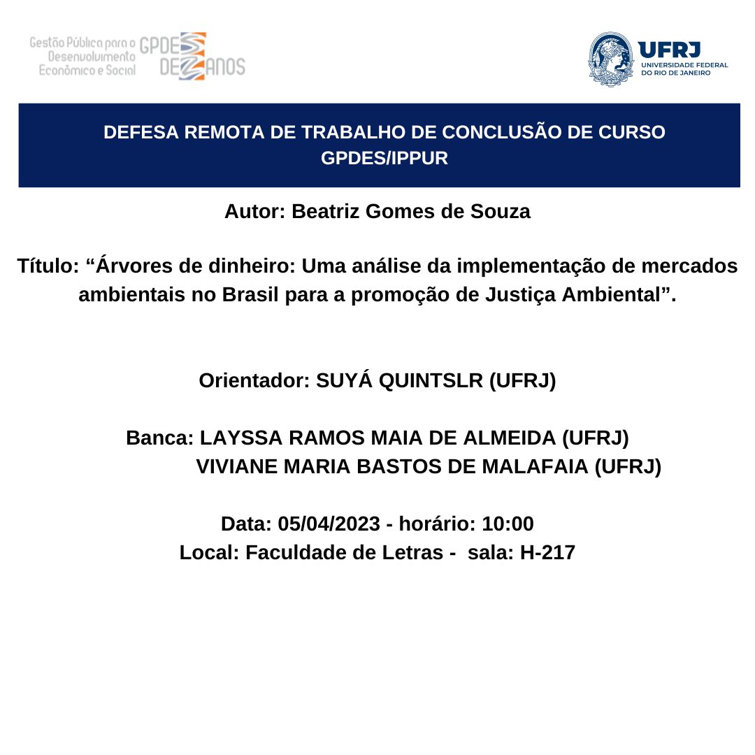 Defesa TCC – Beatriz Gomes