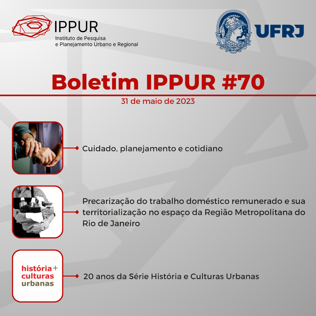 Capa Boletim IPPUR 70 (1080 × 1080 px)