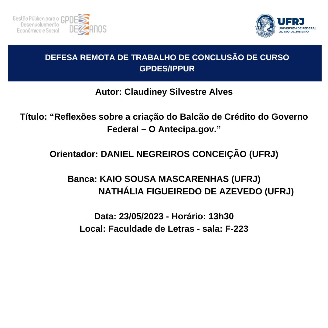 Defesa Remota TCC – Claudiney – 23-05-2023