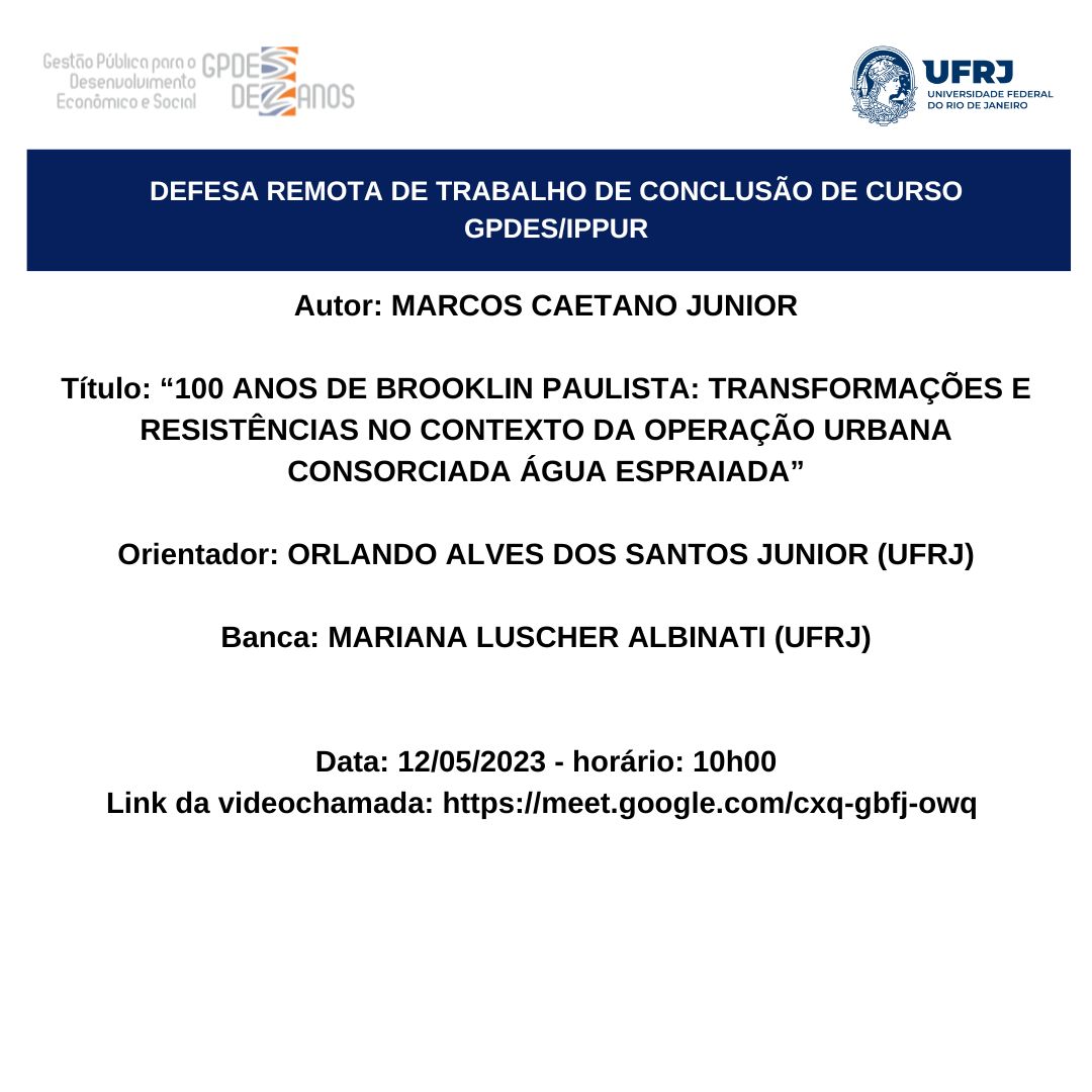 Defesa de TCC – Marcos Caetano