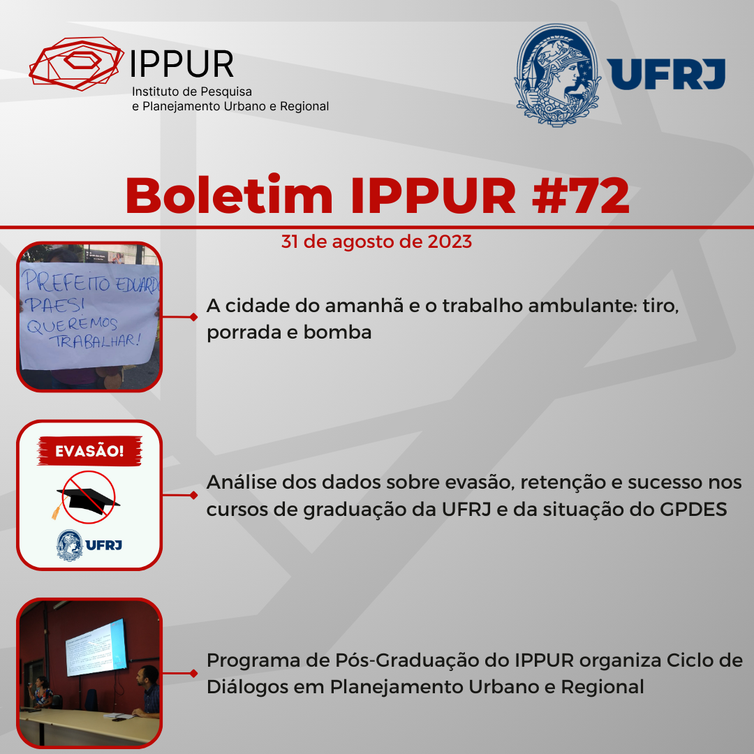 Capa Boletim IPPUR agosto (1080 × 1080 px)