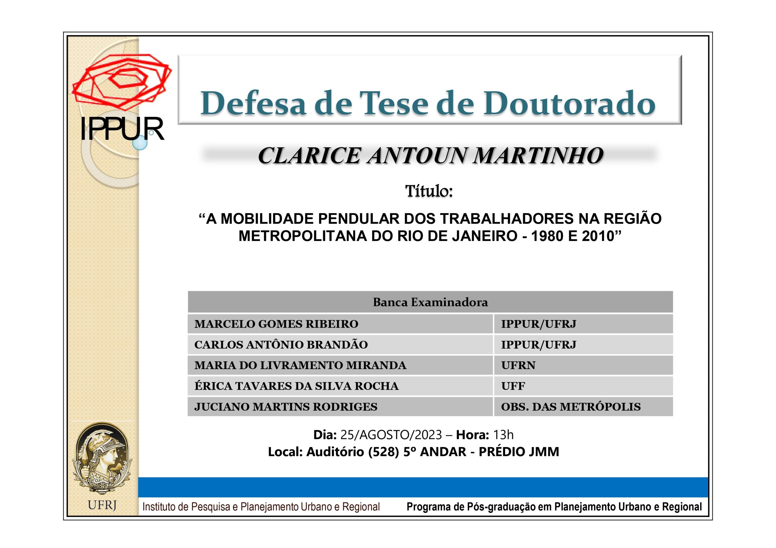 Defesa Doutorado – Clarice Antoun – 25-08-2023