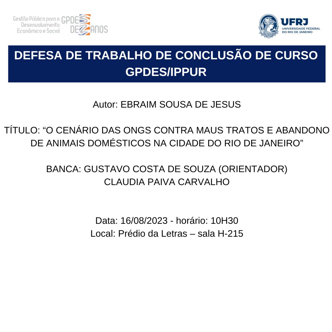 Defesa de TCC – Ebraim