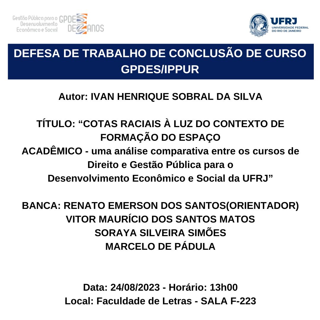 Defesa de TCC – Ivan Henrique