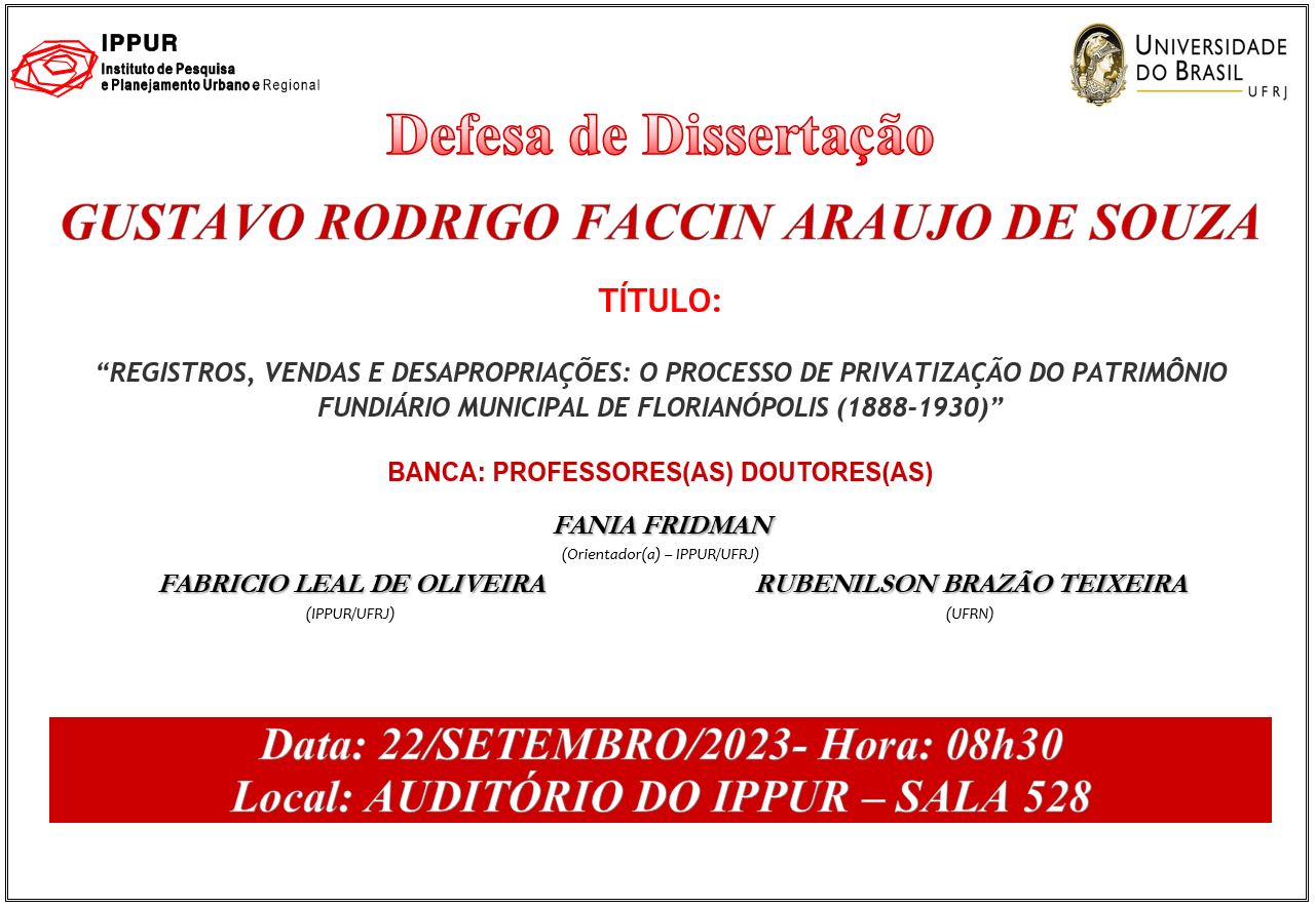 Defesa Mestrado Gustavo – 22-09-2023