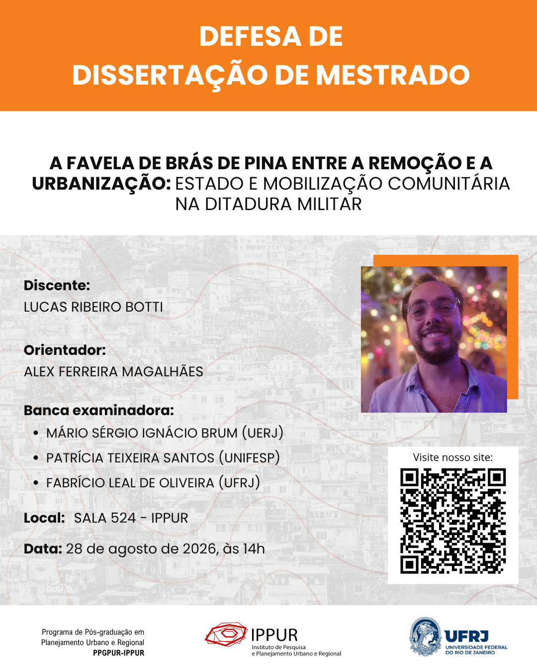 Defesa Mestrado – Cartaz Lucas Ribeiro Botti